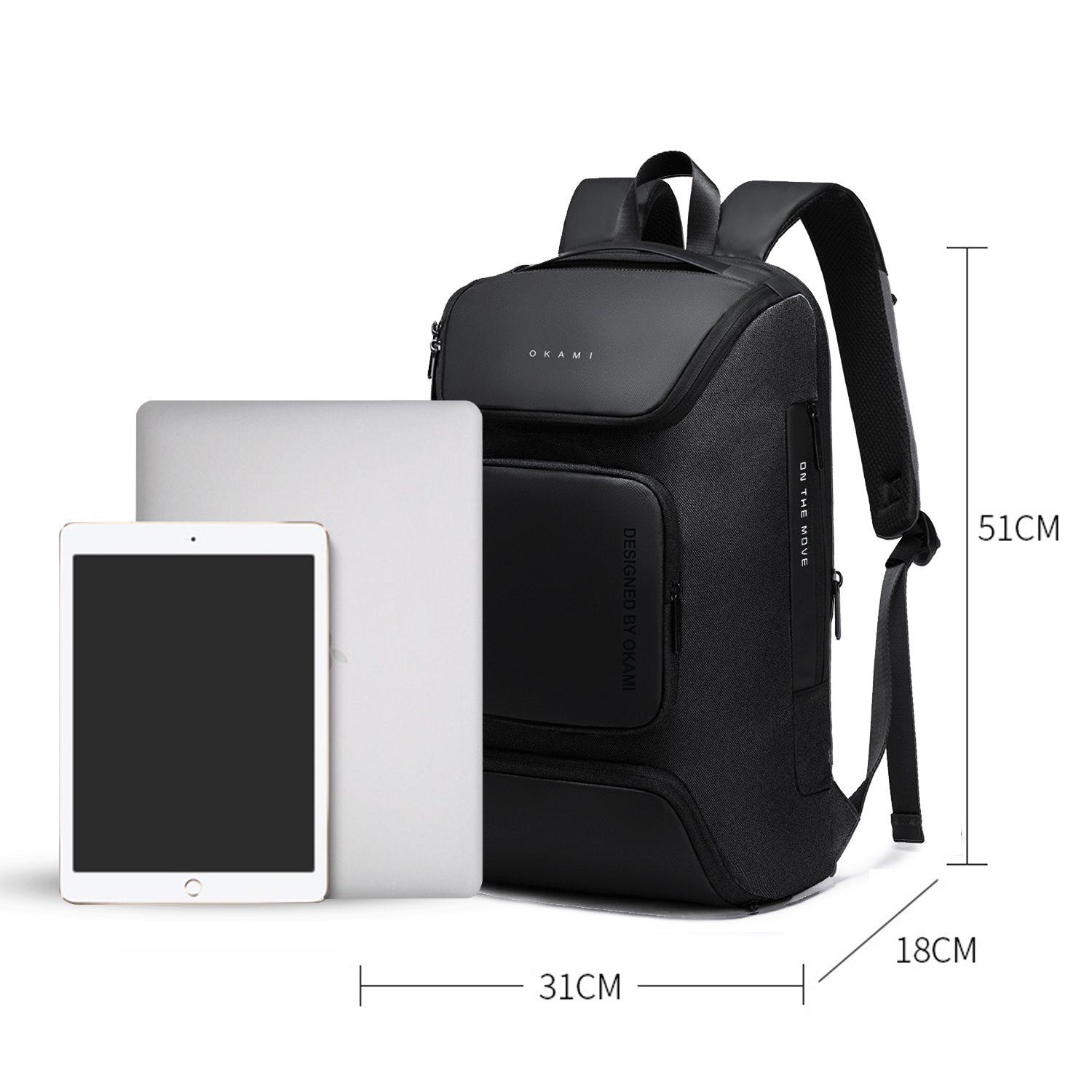 Nomad Lite Laptop Backpack for Laptops upto 15.6" with Smart Organizer (Black)